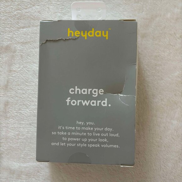 Brand New Heyday Black, Brown & White Colored 6ft. Lightning Cable to USB-C - Picture 4 of 5